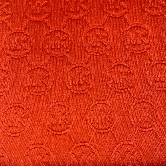 NWT Michael Kors iPad Case tangerine color zippers on top - Picture 5 of 7